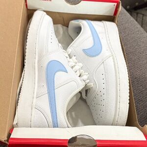 Nike Court Vision Low - White and Royal Tint